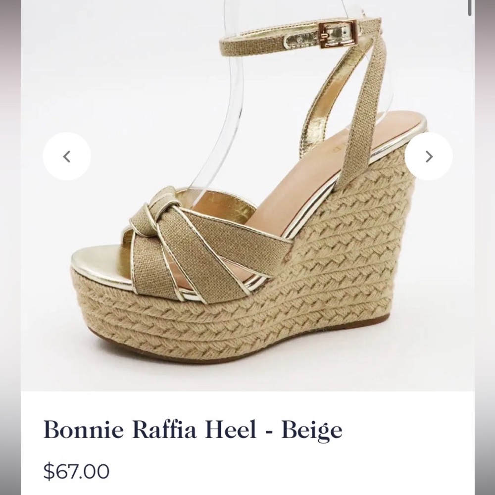 Coco Lilly’s Gold Wedge 8